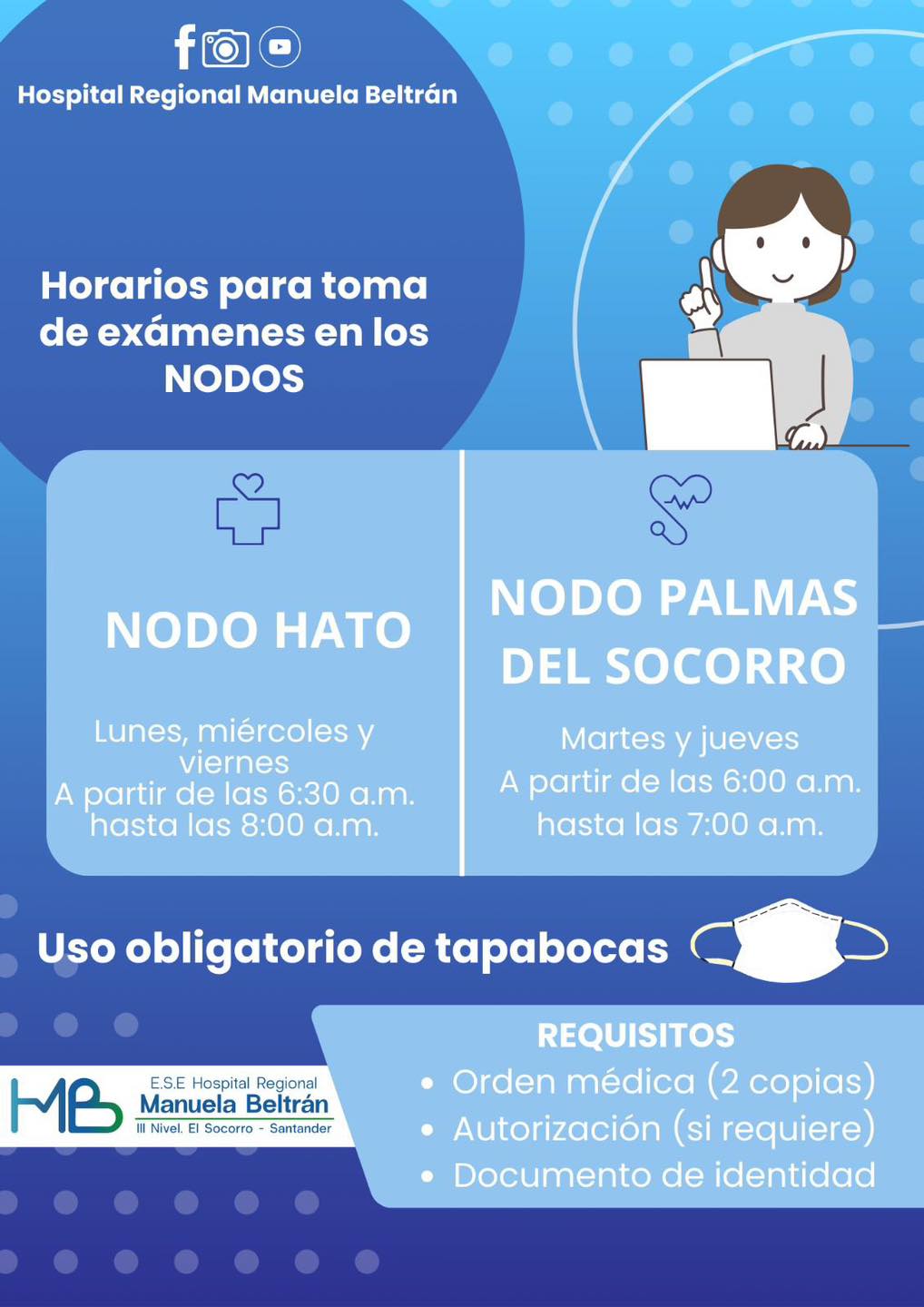 AGENDAMIENTO NODOS HATO Y PALMAS