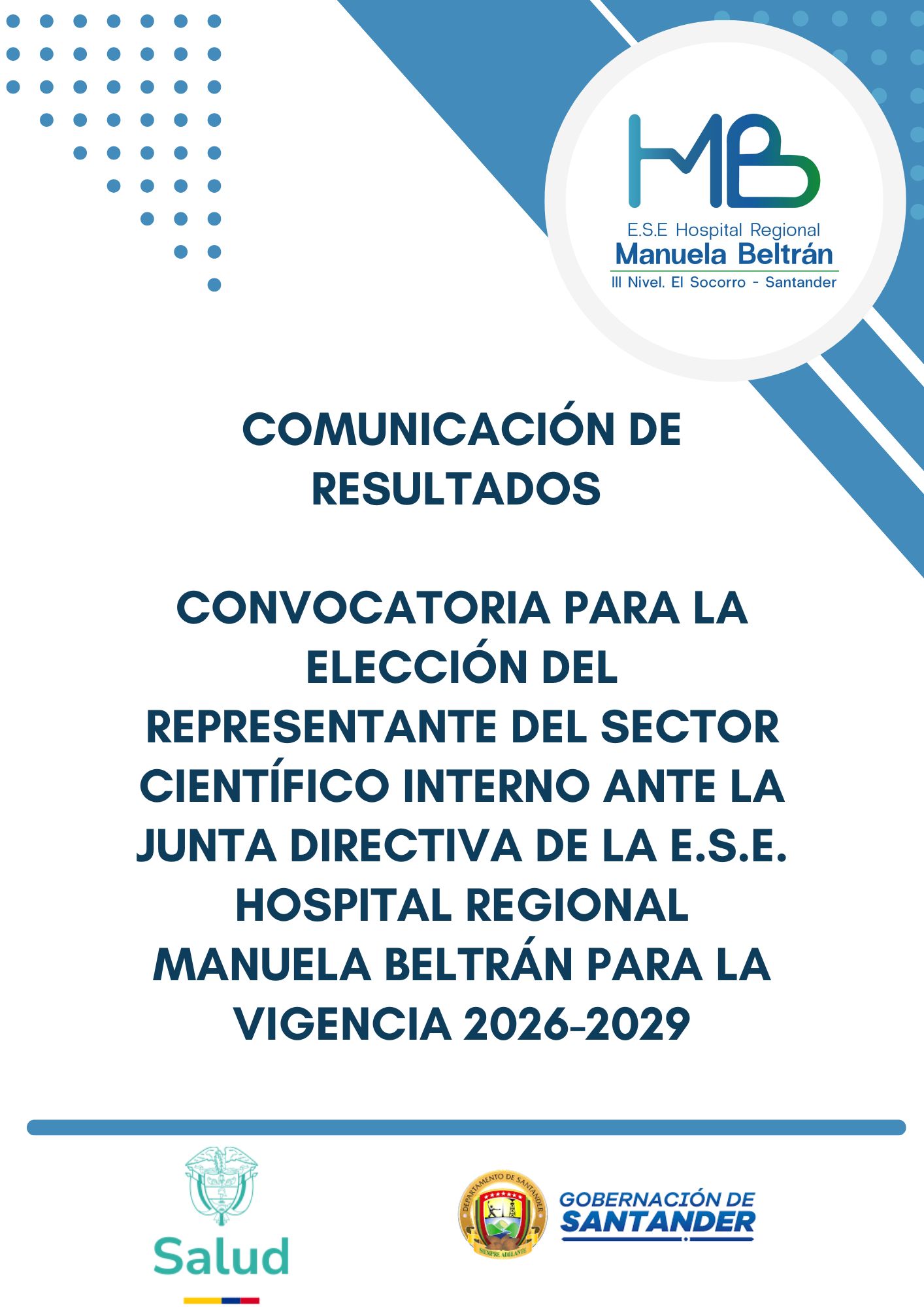 Publicacion de resultados convocatoria
