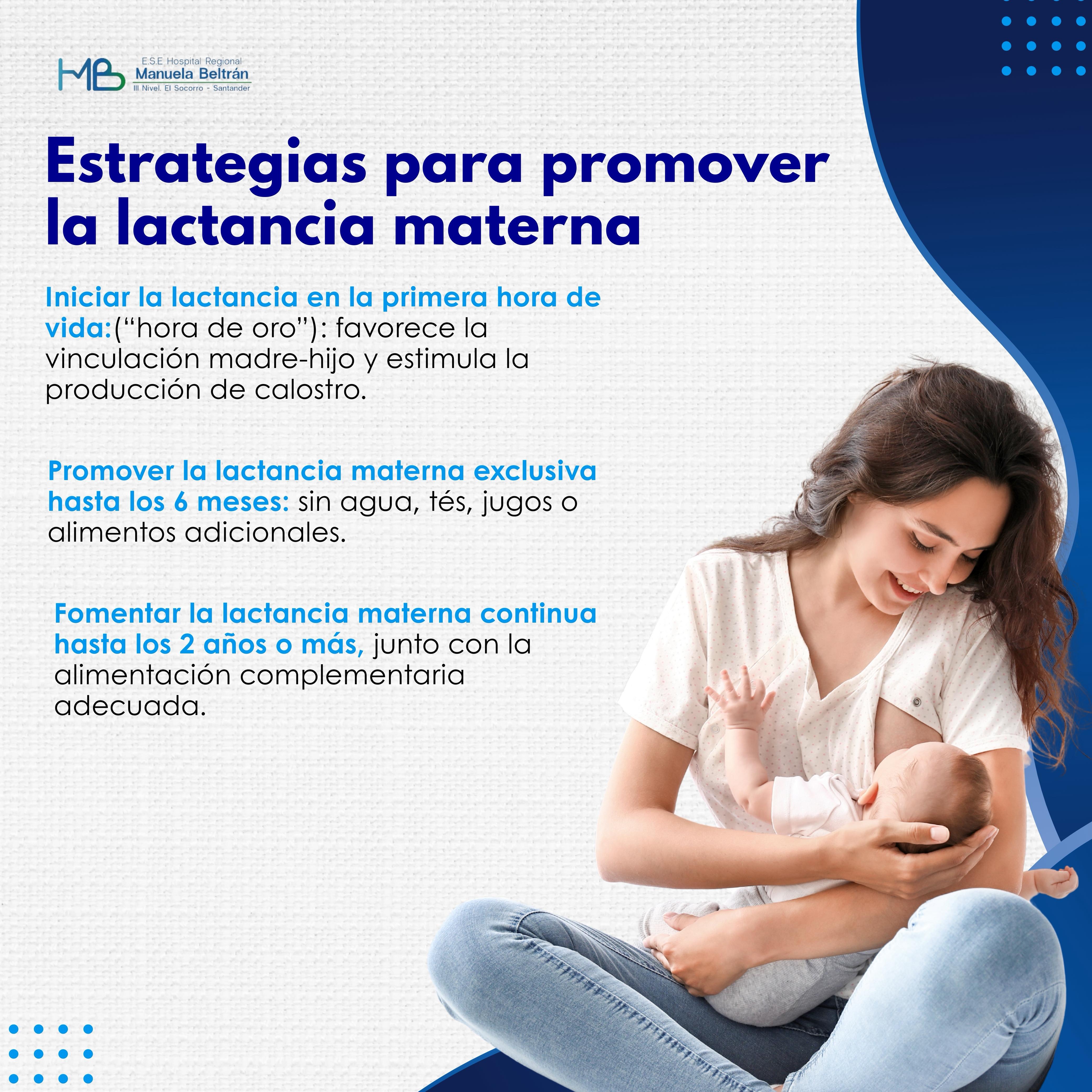 estrategia para promover la lactancia materna