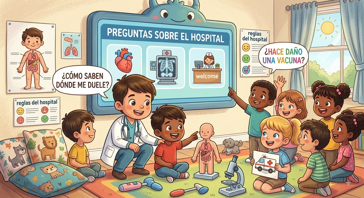 Niño investigando con una lupa de manera curiosa